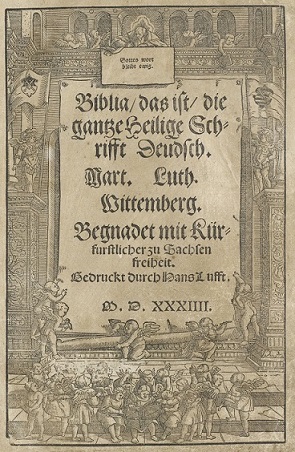 Lutherbibel 1534 Titelblatt